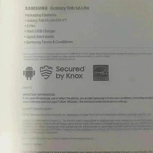 Samsung Tab S6 Lite - Black - Picture 2 of 2